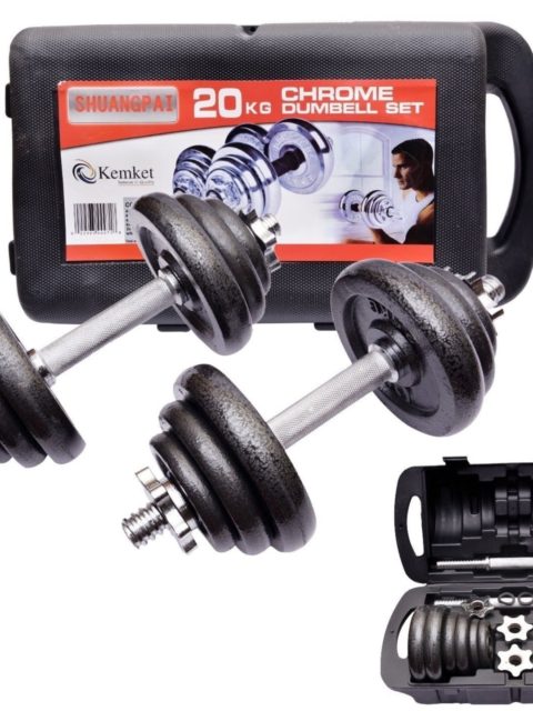 Giantex kit haltères de musculation avec disque ajustable 30kg revêtement  haltère courte poids poignée confortablepour hommes/femmes - Conforama